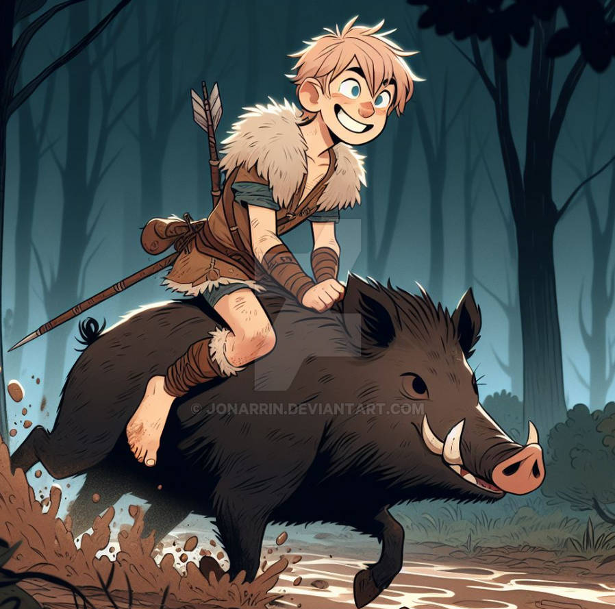 Boar Monkey Deviantart Boar riding 2 by JonArrin on DeviantArt