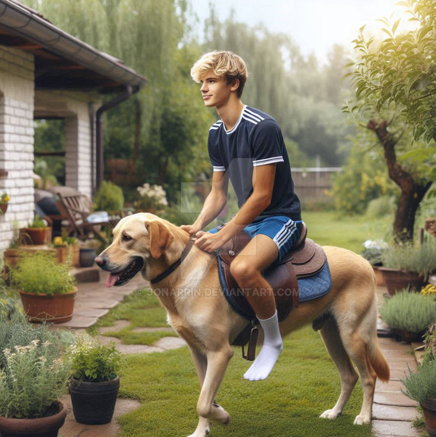 Dog riding 43 by JonArrin on DeviantArt
