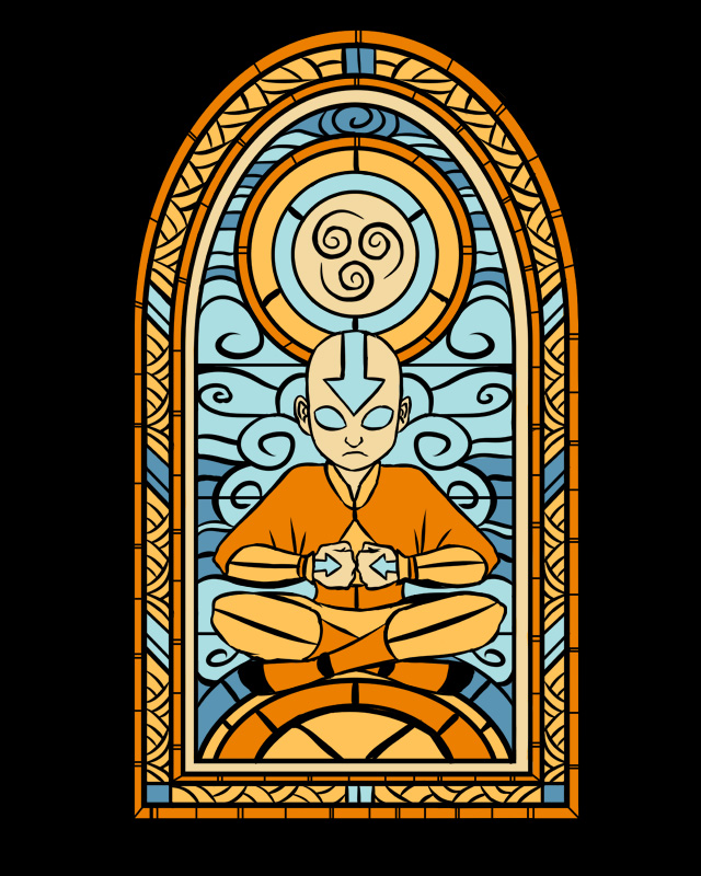 Stained Glass Aang