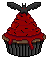 F2U: Bloody Bat Cupcake