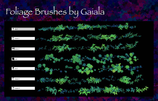 Custom Foliage brushes