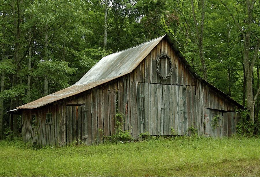 Weathered barn