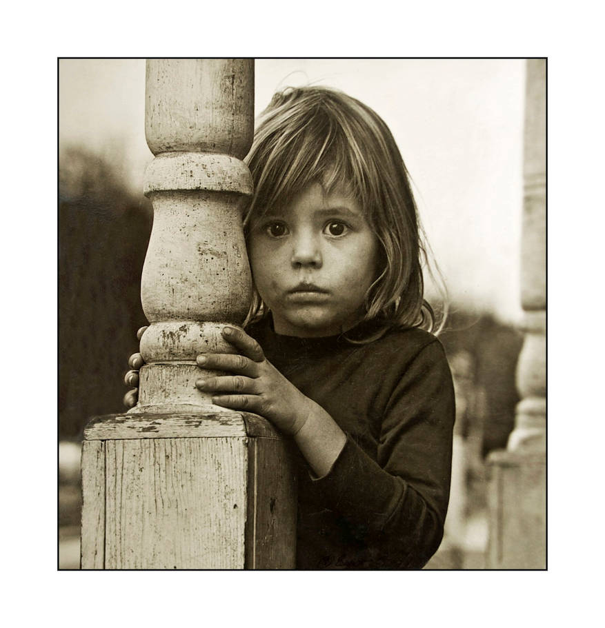 Child on porch