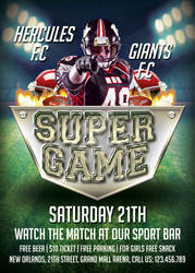 Super Game #1 Flyer Template