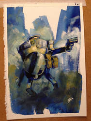 Robot rereading by Ashley Wood