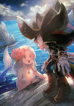 Pirate and mermaid