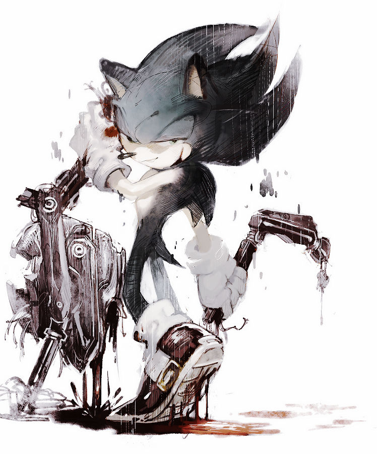 Dark Sonic by spoonScribble on DeviantArt