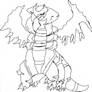 Giratina Line art