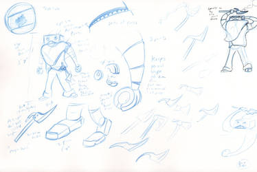 Robo Knight Character art.