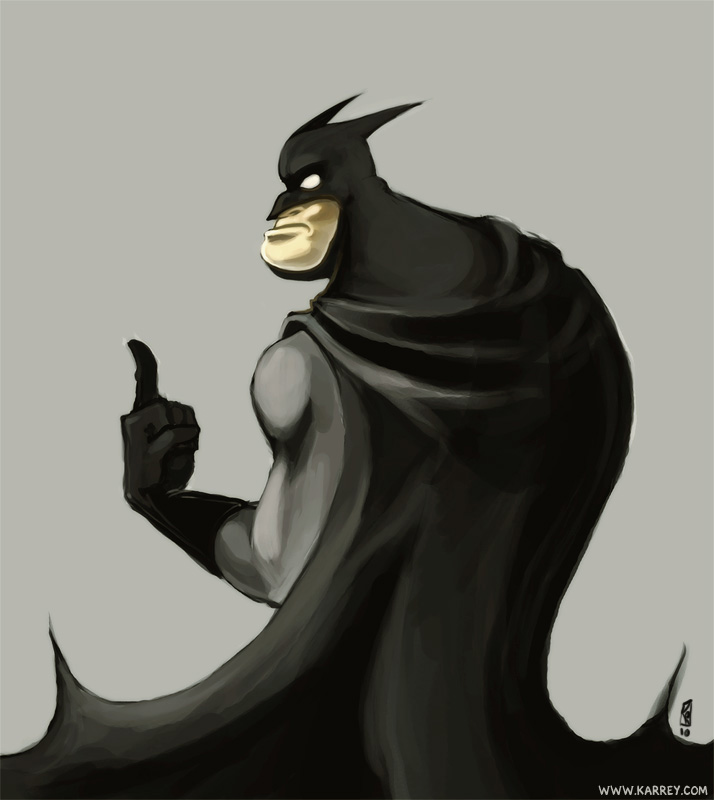 Batman gives you the finger by karrey on DeviantArt