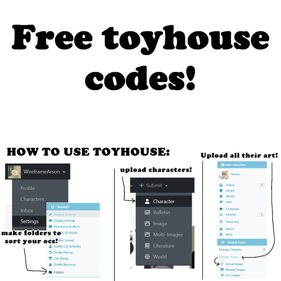 free toyhouse codes :3 by WireframeArson on DeviantArt