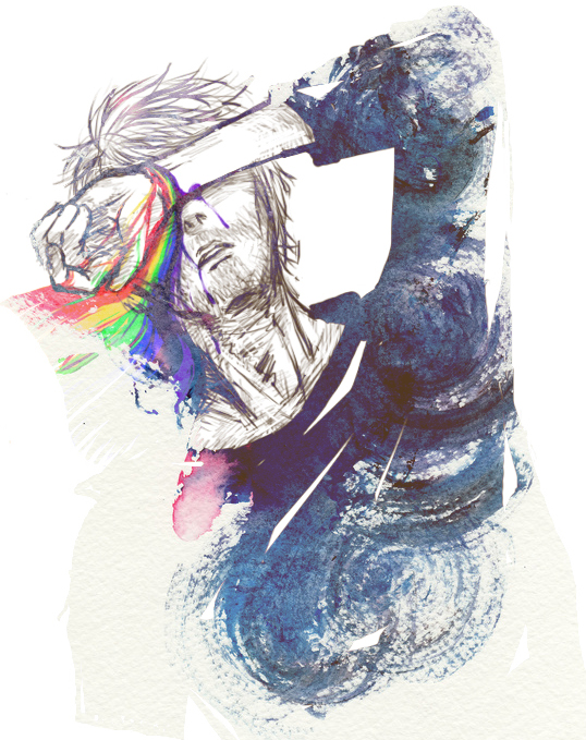 thom yorke in rainbow