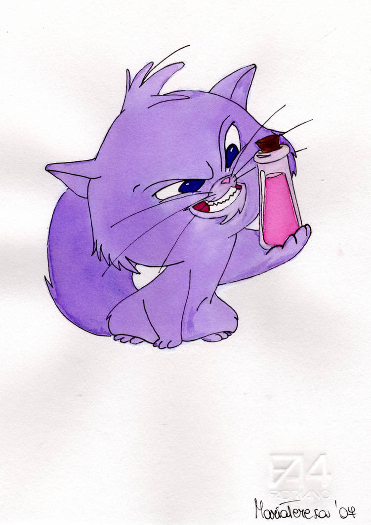 Фиолетовый кот из попи. Фиолетовый кот. Фиолетовый кот из мультика. Фиолетовая кошка из мультика. Мультяшные коты.