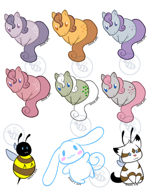 MLP G1first6 sticker designs