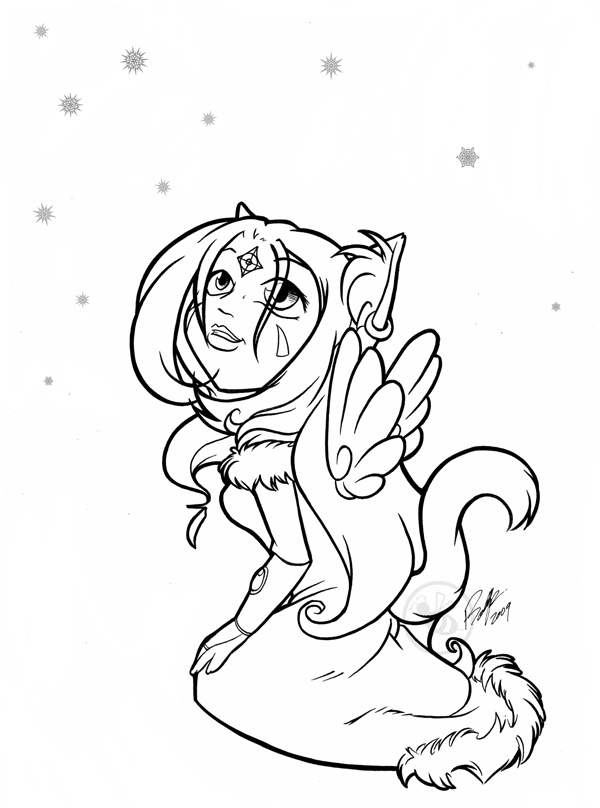 Dahlia kitty inks