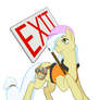 Big Apple Ponycon Ambrosia Exit sign COLORS
