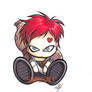 Chibi Gaara sticker design