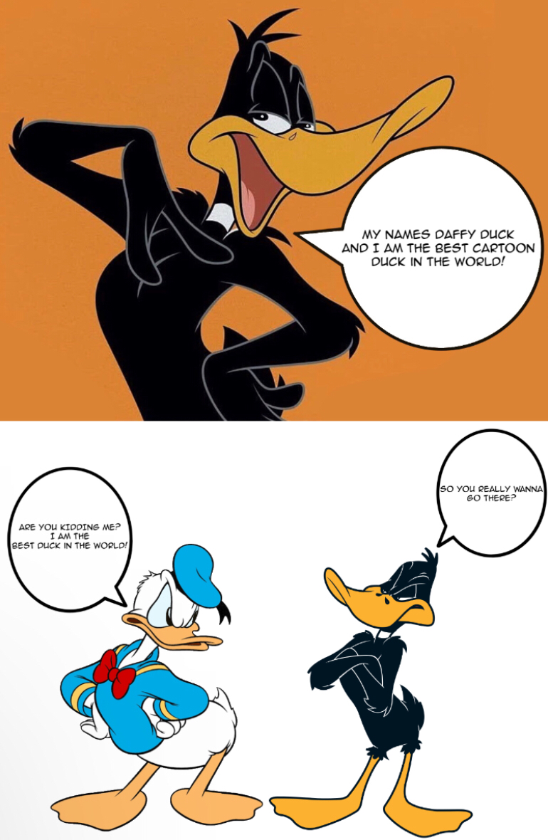 Donald Duck VS Daffy Duck by Nickhapper124 on DeviantArt