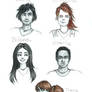 Chris, Clarisse, Silena, Charlie, Connor, Travis