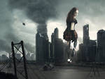 Giantess Goddess Amarie - Grahpic for a contest by gtsfanpl