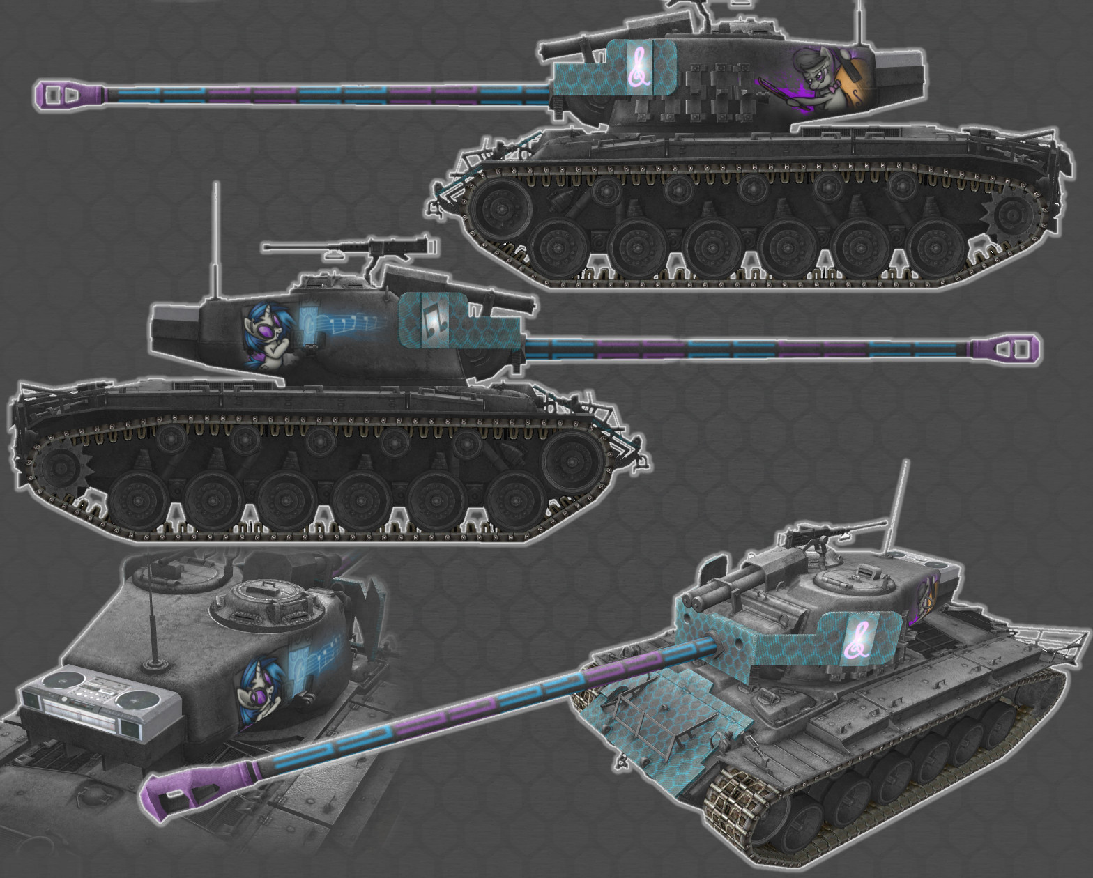 T26 E4 SuperPershing with Octavia and Vinyl