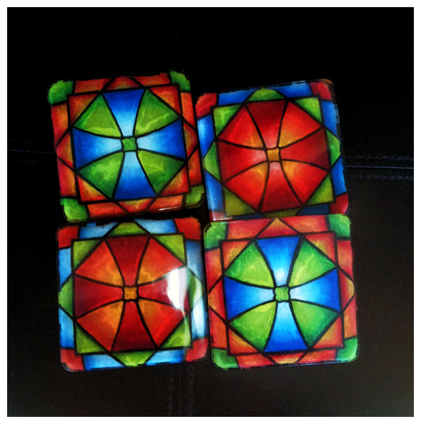 Stained Glass - Resin Coasters