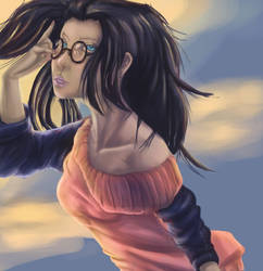 Girl with glasses