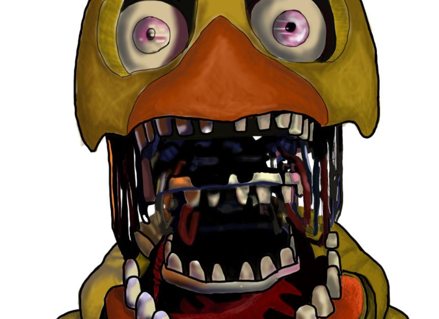 Withered Chica Drawing By Okiaa On DeviantArt withered-chica-drawing-by-okiaa-on-deviantart