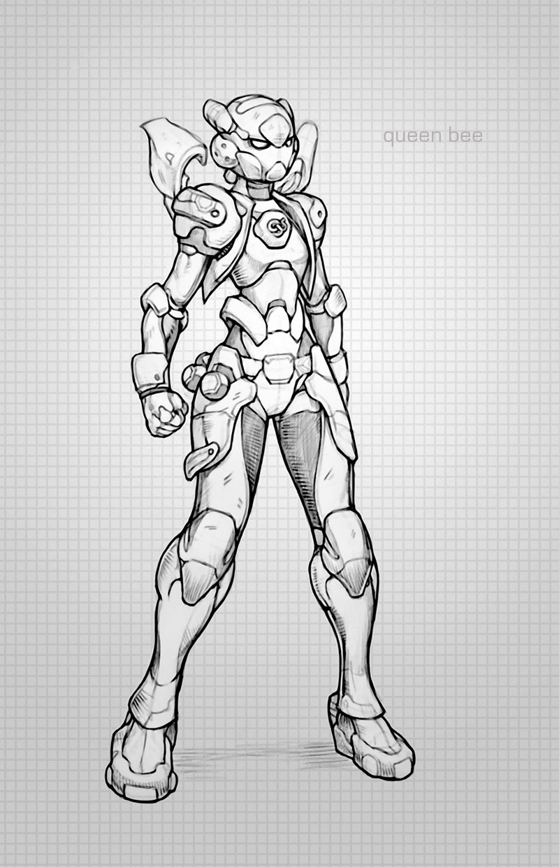 qb armor sketch