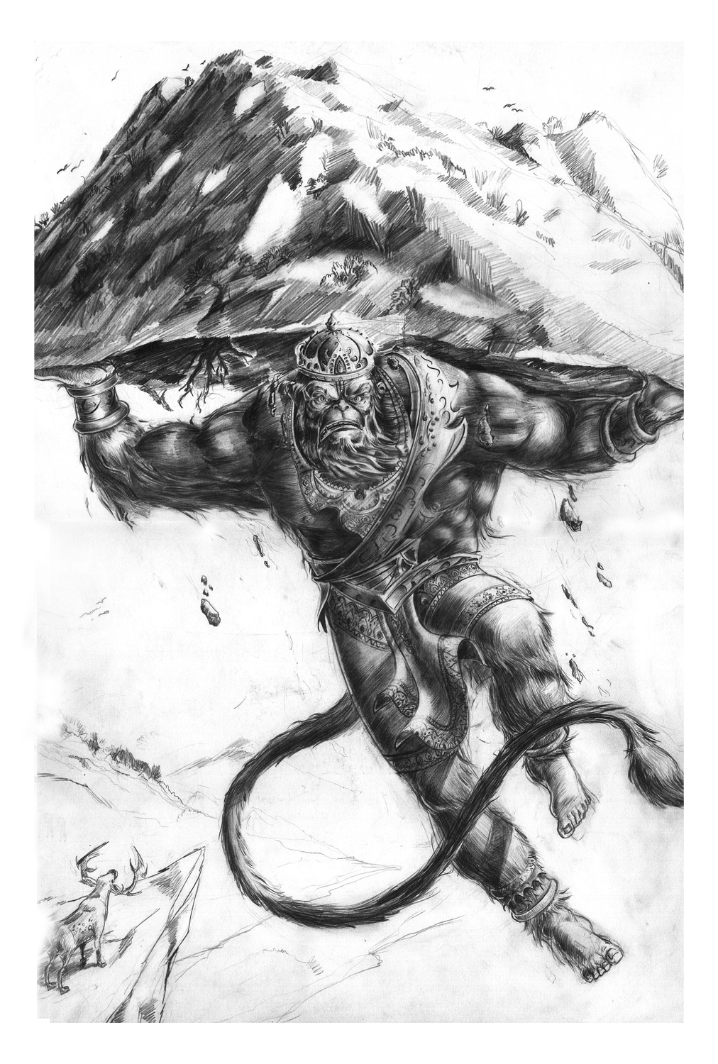 Sketch Hanuman by toonrama on DeviantArt