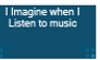 I imagine with music Stamp