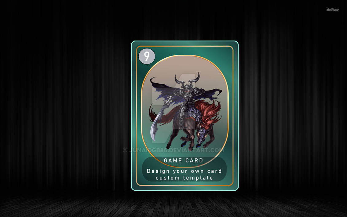 2d Trading Card Template For Game by junaidgb86 on DeviantArt