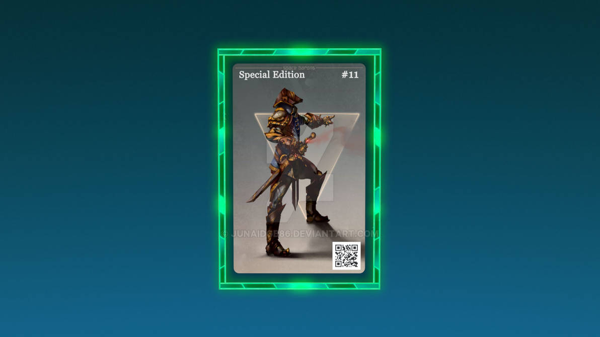 3D NFT Card Template V7 by junaidgb86 on DeviantArt