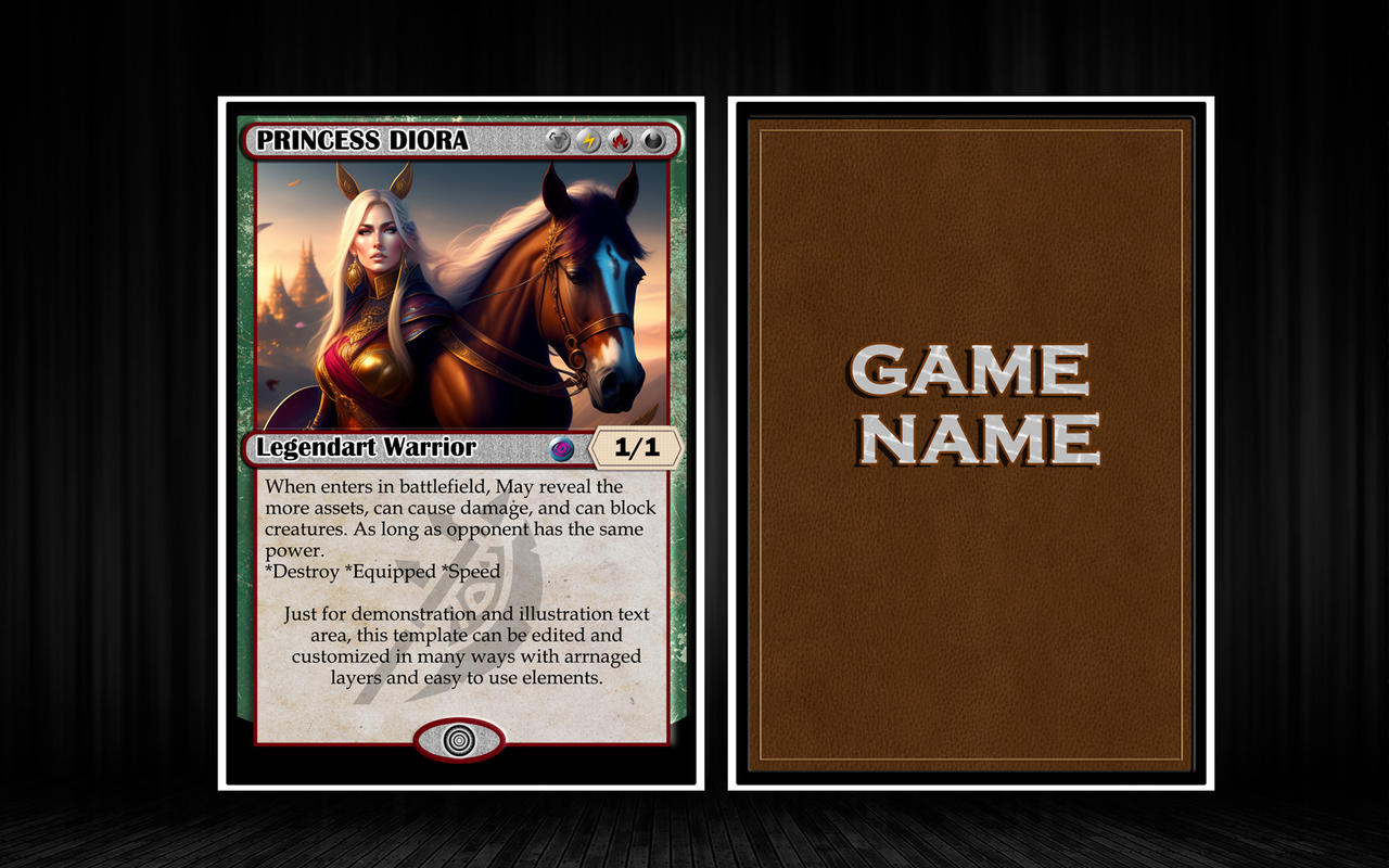 TCG Card Design template Vol 3 by junaidgb86 on DeviantArt