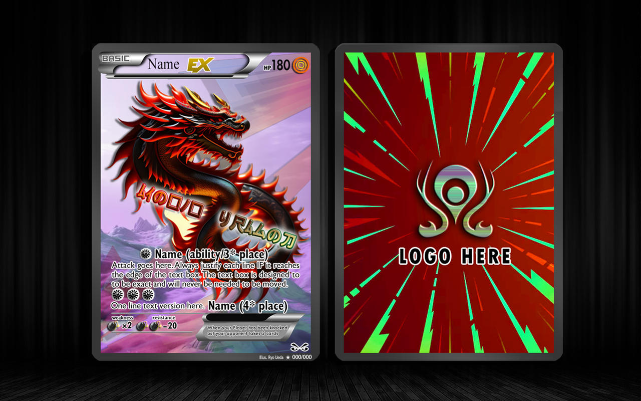 TCG Card Design template Vol 1 by junaidgb86 on DeviantArt