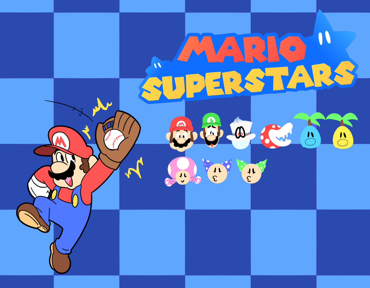 Mario Baseball 3 Roster Ideas: Mario Superstars by Donkeyshspittle on ...