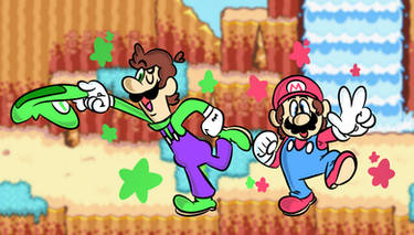 Red Luigi and Green Mario