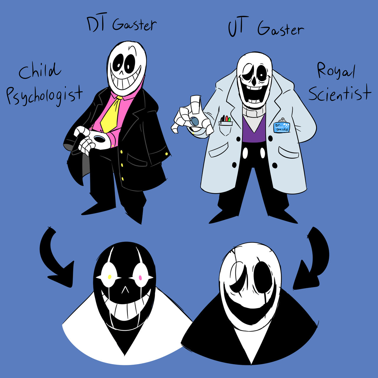 Azriel Gaster Gasters by Donkeyshspittle on DeviantArt