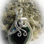 Colombian Emerald Wire Wrapped Pendant