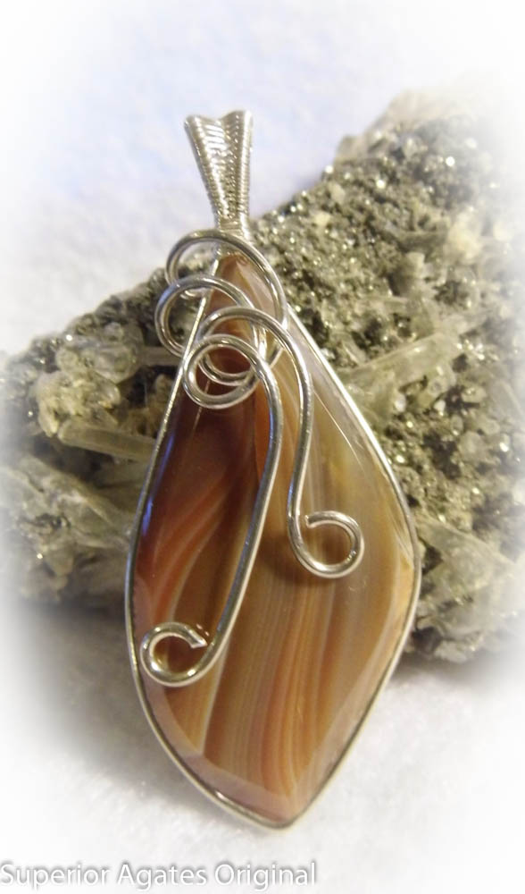 Lake Superior Agate in silver