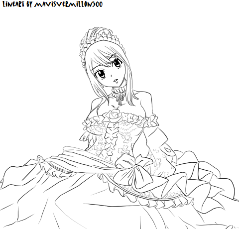 Fairy Tail Lucy Coloring Pages