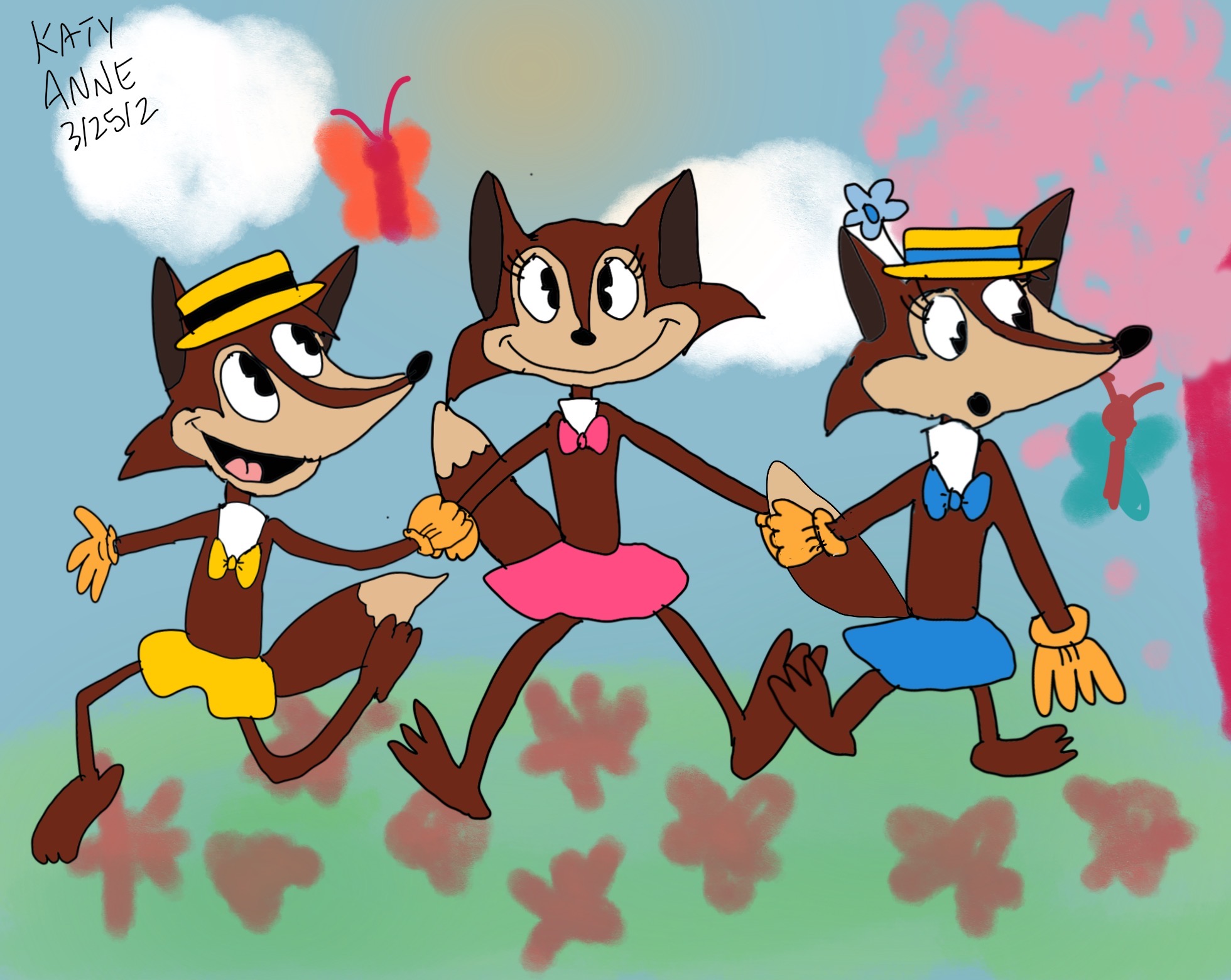 Three Little Foxes by JazzToons on DeviantArt