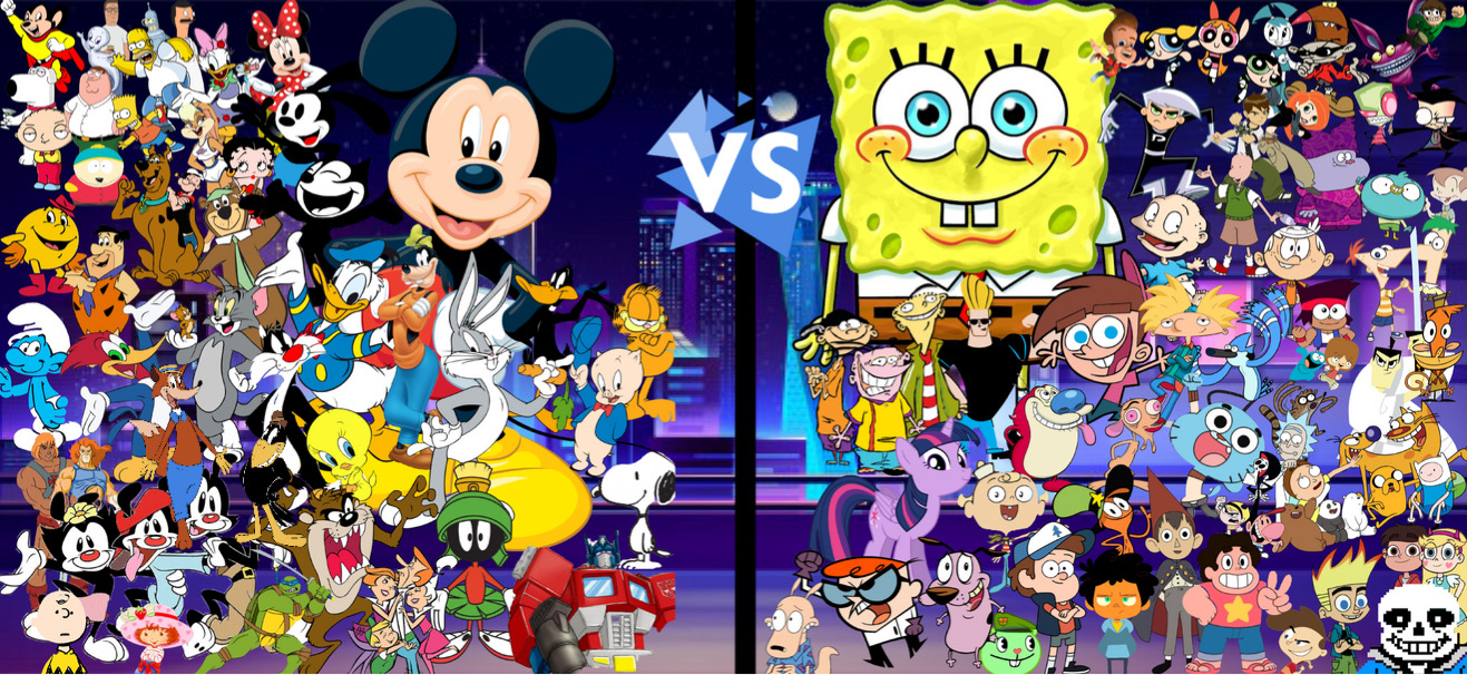 Cartoons VS Cartoons EDITED by JazzToons on DeviantArt