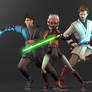 Star Wars: Anakin, Ahsoka and Obi-Wan