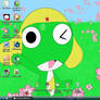 Keroro in Sakura Petals