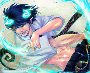 Ao no Exorcist +Rin Okumura+