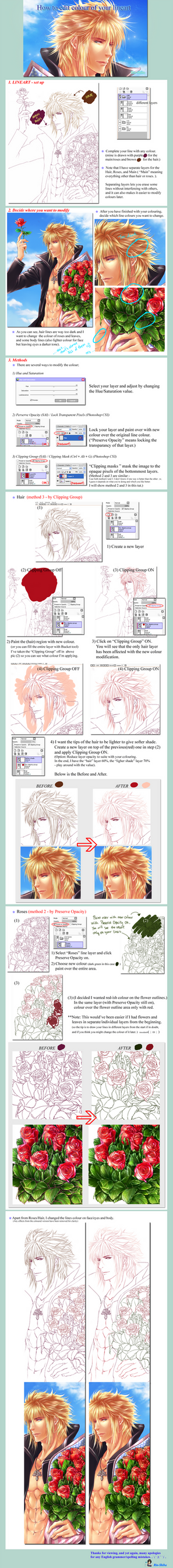 Basic Tutorial - How to change your Lineart Colour