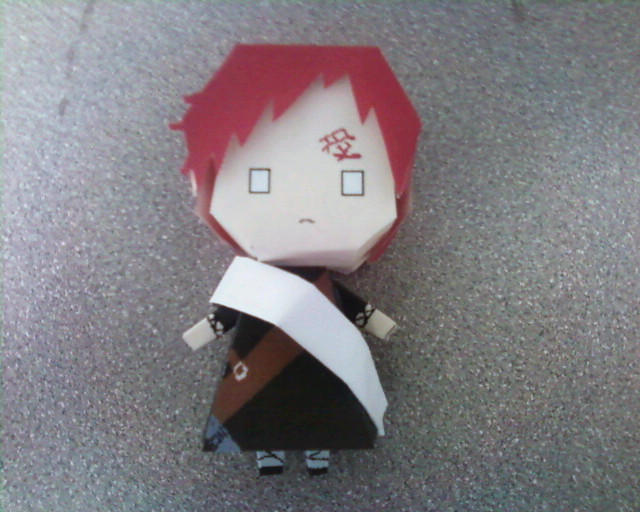 Garama Papercraft Paper Doll: Gaara by Innocently-Creating on DeviantArt
