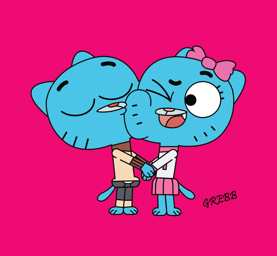 Gumball Kisses Nicole By DrewskyDraws On DeviantArt gumball-kisses-nicole-by-drewskydraws-on-deviantart