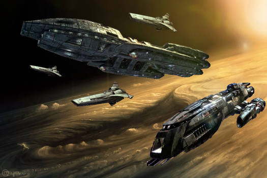 Battlestar Strike Force! by OliverInk
